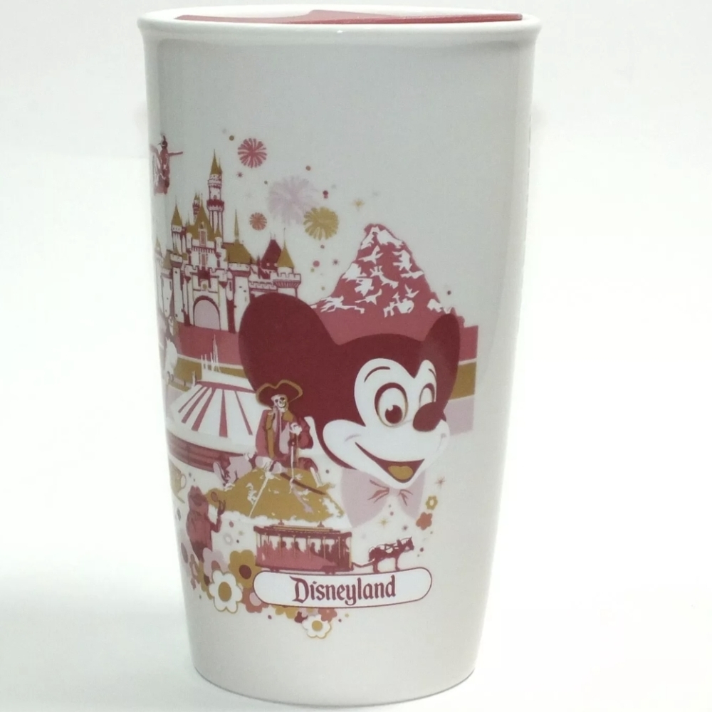 2021 Disney Parks Disneyland Starbucks Ceramic Travel Tumbler 12oz